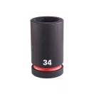 MILWAUKEE Maschinenlanger Steckschlüssel 1" 34 mm CrMo