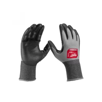   MILWAUKEE Arbeitsschutzhandschuhe schnittfest PU getaucht 4/D - M/8 Hi-Dex (12 Paar/Karton)