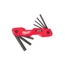 MILWAUKEE Inbusschlüsselsatz 8-teilig, zusammenklappbar