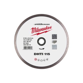   MILWAUKEE Diamant-Trennscheibe 115 x 2,3 x 10 x 22,2 mm, kontinuierlich, Speedcross DHTI