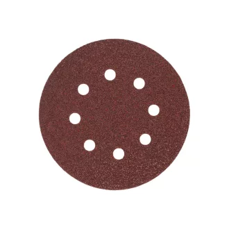   MILWAUKEE Klett-Schleifpad STD 125 mm / P180 8 Löcher (10 Stück)