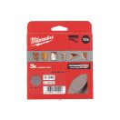 MILWAUKEE Klett-Schleifnetz PG 125 mm / P240 (10 Stück)