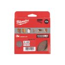 MILWAUKEE Klett-Schleifnetz PG 125 mm / P400 (10 Stück)