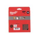 MILWAUKEE Klett-Schleifpad STD 150 mm / P80 6 Löcher (10 Stück)