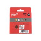 MILWAUKEE Klett-Delta-Schleifpad STD 93 x 93 mm / P40 6 Löcher (10 Stück)