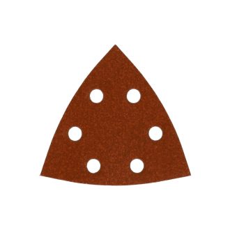   MILWAUKEE Klett-Delta-Schleifpad STD 93 x 93 mm / P80 6 Löcher (10 Stück)