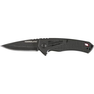 MILWAUKEE Klappmesser 64 mm, D2-Stahl, schwarzes HARDLINE™