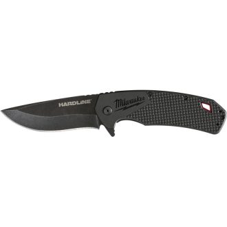 MILWAUKEE Klappmesser 89 mm, D2-Stahl, schwarzes HARDLINE™