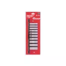 MILWAUKEE Langer Steckschlüsselsatz mit Aufbewahrungsschiene 10 Stück 3/8" 10-19 mm