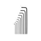 MILWAUKEE Torx L-förmiger Schlüsselsatz 9-teilig T10-T50