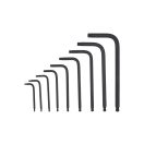 MILWAUKEE Torx L-förmiges kompaktes Schlüssel-Set 9-teilig T10-T50