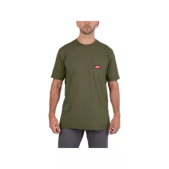 MILWAUKEE Kurzarm-T-Shirt mit Tasche Grün WTSGSRN L