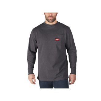 MILWAUKEE Langärmeliges T-Shirt grau WTLSG-S WORKSKIN™