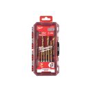 MILWAUKEE Spiralbohrer-Set 10-teilig, Shockwave HSS-G TIN