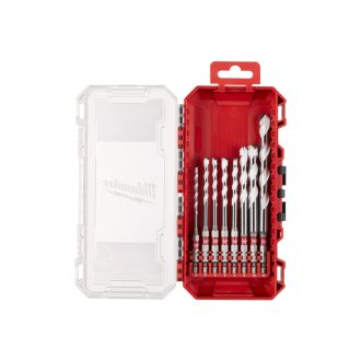   MILWAUKEE Universal-Bohrerset 8-teilig 4-12 mm Bithalter zweischneidig