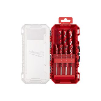   MILWAUKEE Steinbohrerset 8-teilig mit 3-seitiger Aufnahme, 2-8 mm zweischneidig