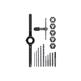 MILWAUKEE Handgewindeschneider und Bohrersatz, 17-teilig