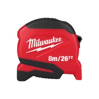   MILWAUKEE Maßband 8 m/26 Fuß x 25 mm metrisch COMPACT (GEN 2)