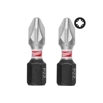 MILWAUKEE Bitspitze PZ2 x 25 mm Shockwave (3 Stück)