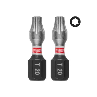 MILWAUKEE Bitspitze T20 x 25 mm Shockwave (3 Stück)
