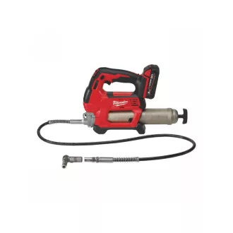   MILWAUKEE Akku-Fettpresse M18 GG-201C (1 x 2,0 Ah Akku + Ladegerät)