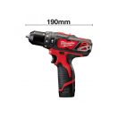 MILWAUKEE Akku-Schlagbohrschrauber M12 BPD-202C (2 x 2,0 Ah Akku + Ladegerät)