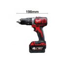 MILWAUKEE Akku-Schlagbohrschrauber M18 BPD-402C (2 x 4,0 Ah Akkus + Ladegerät)