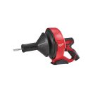 MILWAUKEE Akku-Abflussrohrreiniger M12 BDC8-202C mit 8 mm x 7,6 m Spirale (2 x 2,0 Ah Akku + Ladegerät).