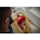 MILWAUKEE Akku-Abflussrohrreiniger M12 BDC6-202C mit Spirale 6 mm x 7,6 m (2 x 2,0 Ah Akku + Ladegerät).