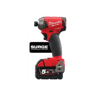   MILWAUKEE Akku-Schlagschrauber M18 FQID-502 x 1/4" HEX (2 x 5,0 Ah Akku + Ladegerät)