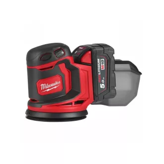   MILWAUKEE Akku-Exzenterschleifer M18 BOS125-502B (2 x 5,0 Ah Akkus + Ladegerät)