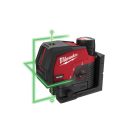 MILWAUKEE Akku-Kreuzlinien- und Punktlaser M12 CLLP-301C (1 x 3,0 Ah Akku + USB-Ladekabel)