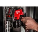 MILWAUKEE Akku-Kreuzlinien- und Punktlaser M12 CLLP-301C (1 x 3,0 Ah Akku + USB-Ladekabel)