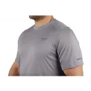 MILWAUKEE Technisches Kurzarm-T-Shirt Grau WWSSG-L WORKSKIN™