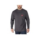 MILWAUKEE Langarm-T-Shirt Grau WTLSG-S WORKSKIN™