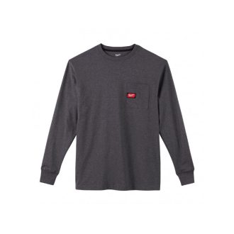 MILWAUKEE Langarm-T-Shirt Grau WTLSG-M WORKSKIN™