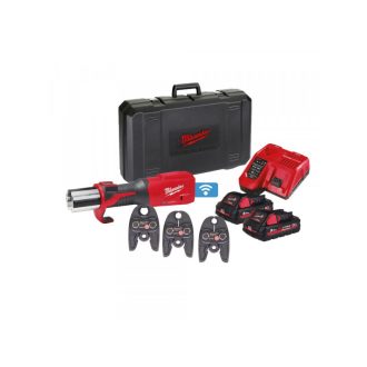   MILWAUKEE Akkupresse M18 ONEBLHPT-302C U-SET ohne Kohlebürste (2 x 3,0 Ah Akkus + Ladegerät)