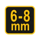 VOREL Betonstahlbieger 6-8 mm 16 x 12 x 5 mm