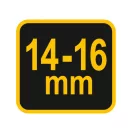 VOREL Betonstahlbieger 14-16 mm 25 x 16 x 6 mm