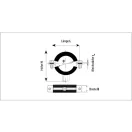 CELO EDR M8 x 80 + (2 Stück) FX10 + (2 Stück) RI O 50 mm Gummiklemme (2 Stück)