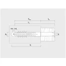 CELO Kunststoffdübel für Hohlkörper HBR 10 x 100 + Schraube 7,0 x 105 (5 Stück)