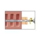 CELO Kunststoffdübel für Hohlkörper HBR 10 x 100 + Schraube 7,0 x 105 (5 Stück)