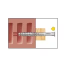 CELO Kunststoffdübel für Hohlkörper HBR 10 x 160 + Schraube 7,0 x 167 (5 Stück)