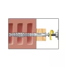 CELO Kunststoffdübel für Hohlkörper HBR 10 x 160 + Schraube 7,0 x 167 (5 Stück)