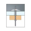 CELO Federkippkeil mit M4 x 100 Haken (2 Stück)