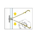 CELO BTL Schwerlast-T-Element für Gipskartonplatten + metrische Schraube M4 x 50 (4 Stück)