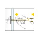 CELO BTL Schwerlast-T-Element für Gipskartonplatten + metrische Schraube M5 x 62 (4 Stück)