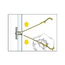 CELO BTL Schwerlast-T-Element für Gipskartonplatten + metrische Schraube M5 x 62 (4 Stück)