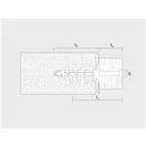 CELO IPL 60 Dämmstoffdübel mit 4,5 x 40 Schrauben (4 Stück)