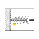 CELO IPL 60 Dämmstoffdübel mit 4,5 x 40 Schrauben (4 Stück)